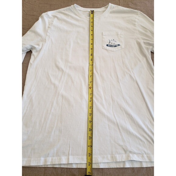 Southern Tide Sanibel White Long Sleeve Beach Women TShirt Sz Large 100% Cotton - Picture 10 of 12